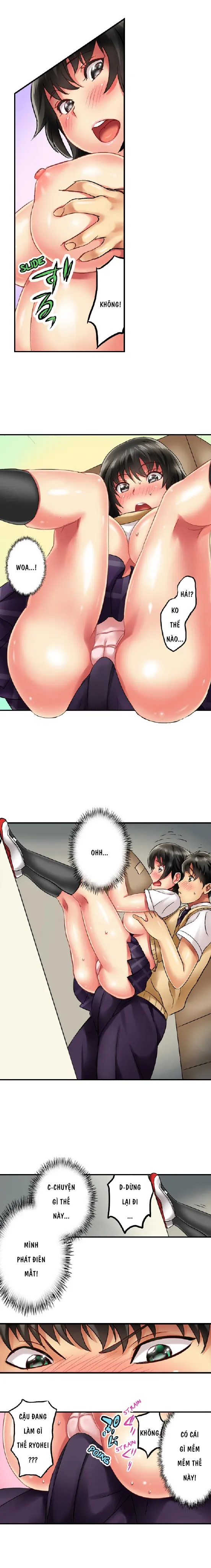 HentaiVN.net - Ảnh 8 - Thánh ngã Ryohei [Zōkin-gake de me no mae no pantsu ni mura~tsu… sonomama sōnyū re chaimashita; 雑巾がけで目の前のパンツにムラッ…そのまま挿入れちゃいました｡;Seeing Her Panties Lets Me Stick In] - Chap 4 cute :3