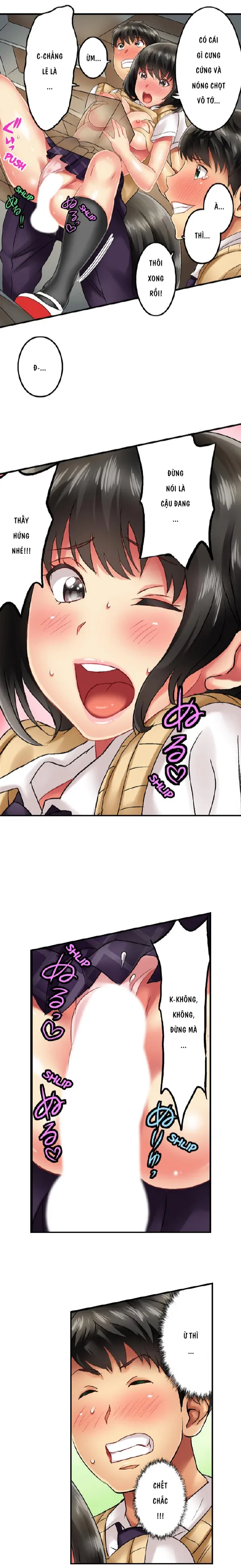 HentaiVN.net - Ảnh 3 - Thánh ngã Ryohei [Zōkin-gake de me no mae no pantsu ni mura~tsu… sonomama sōnyū re chaimashita; 雑巾がけで目の前のパンツにムラッ…そのまま挿入れちゃいました｡;Seeing Her Panties Lets Me Stick In] - Chap 5 cute :3
