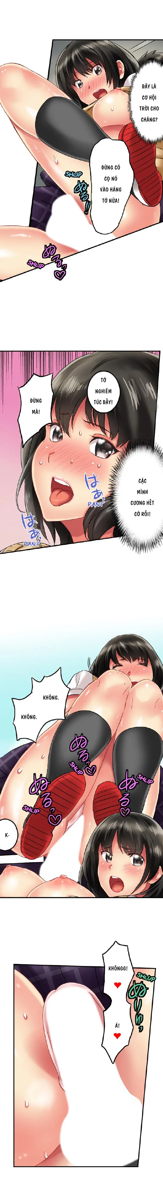 HentaiVN.net - Ảnh 4 - Thánh ngã Ryohei [Zōkin-gake de me no mae no pantsu ni mura~tsu… sonomama sōnyū re chaimashita; 雑巾がけで目の前のパンツにムラッ…そのまま挿入れちゃいました｡;Seeing Her Panties Lets Me Stick In] - Chap 5 cute :3