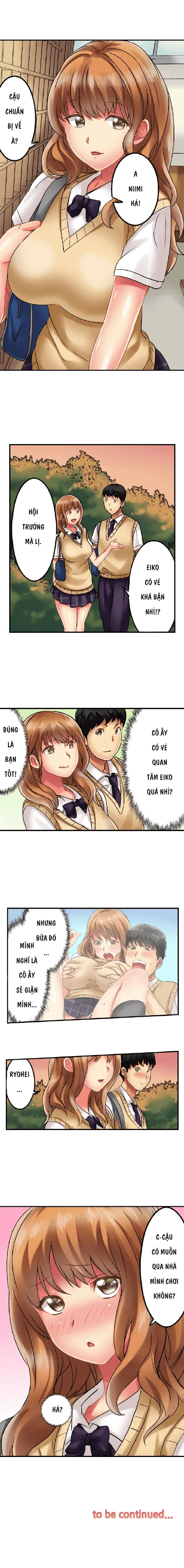 HentaiVN.net - Ảnh 8 - Thánh ngã Ryohei [Zōkin-gake de me no mae no pantsu ni mura~tsu… sonomama sōnyū re chaimashita; 雑巾がけで目の前のパンツにムラッ…そのまま挿入れちゃいました｡;Seeing Her Panties Lets Me Stick In] - Chap 6 Lời mời bất ngờ