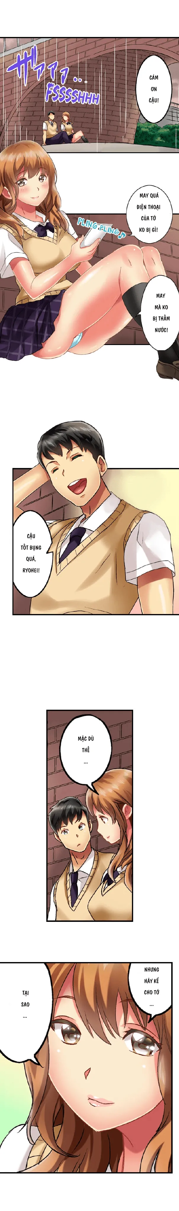 HentaiVN.net - Ảnh 4 - Thánh ngã Ryohei [Zōkin-gake de me no mae no pantsu ni mura~tsu… sonomama sōnyū re chaimashita; 雑巾がけで目の前のパンツにムラッ…そのまま挿入れちゃいました｡;Seeing Her Panties Lets Me Stick In] - Chap 7 Trận mây mưa dưới gầm cầu(P1)