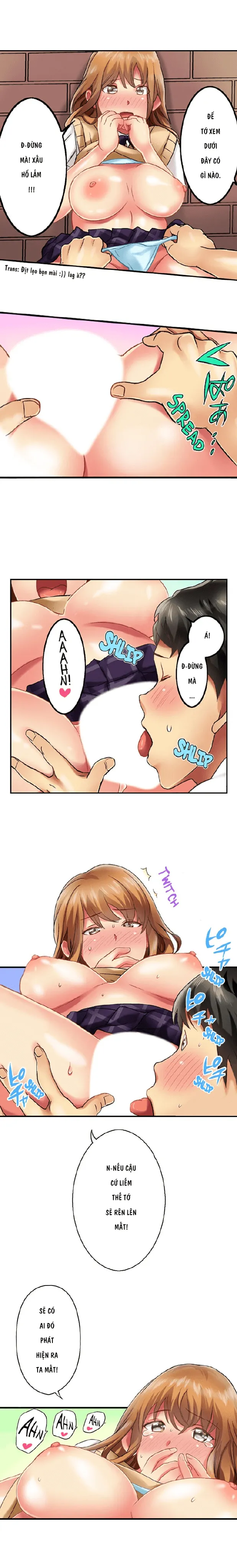 HentaiVN.net - Ảnh 4 - Thánh ngã Ryohei [Zōkin-gake de me no mae no pantsu ni mura~tsu… sonomama sōnyū re chaimashita; 雑巾がけで目の前のパンツにムラッ…そのまま挿入れちゃいました｡;Seeing Her Panties Lets Me Stick In] - Chap 8 Trận mây mưa dưới gầm cầu(P2)