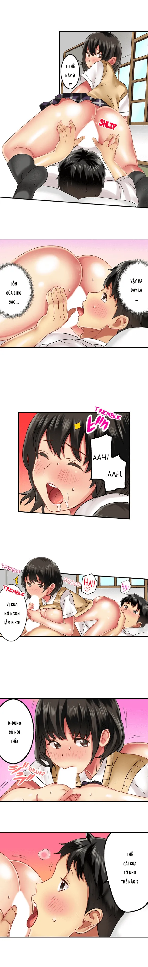 HentaiVN.net - Ảnh 4 - Thánh ngã Ryohei [Zōkin-gake de me no mae no pantsu ni mura~tsu… sonomama sōnyū re chaimashita; 雑巾がけで目の前のパンツにムラッ…そのまま挿入れちゃいました｡;Seeing Her Panties Lets Me Stick In] - Chap 11