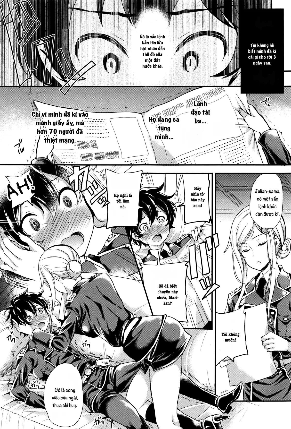 HentaiVN.net - Ảnh 10 - Đằng Sau Đế Chế Phát Xít... [DROPOUT (Girls forM Vol.13)] - Oneshot