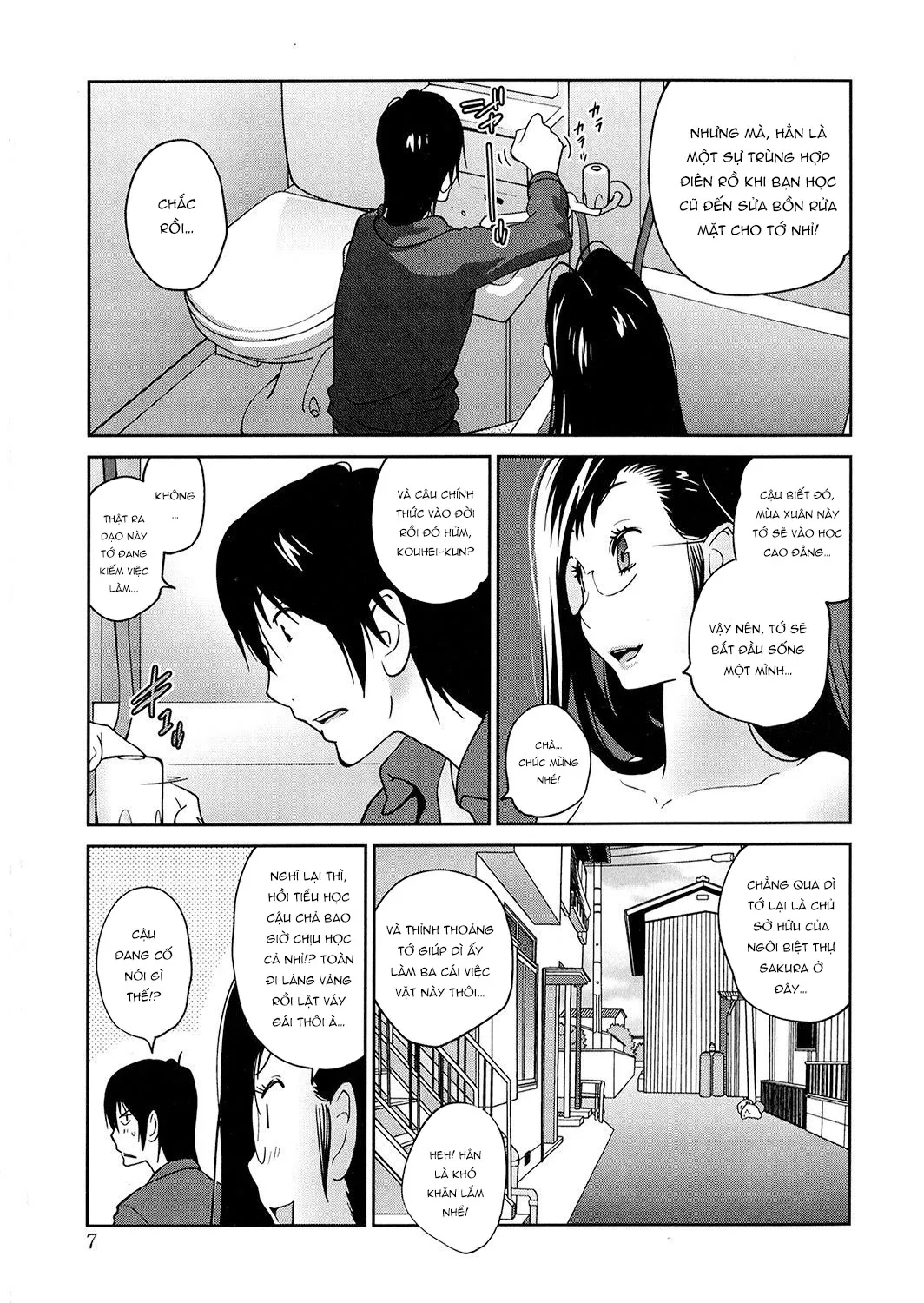 HentaiVN.net - Ảnh 8 - Chàng thợ sửa ống nước và cô bạn năm xưa [Anoko to Apaman; That girl and the Handyman] - Chap 1