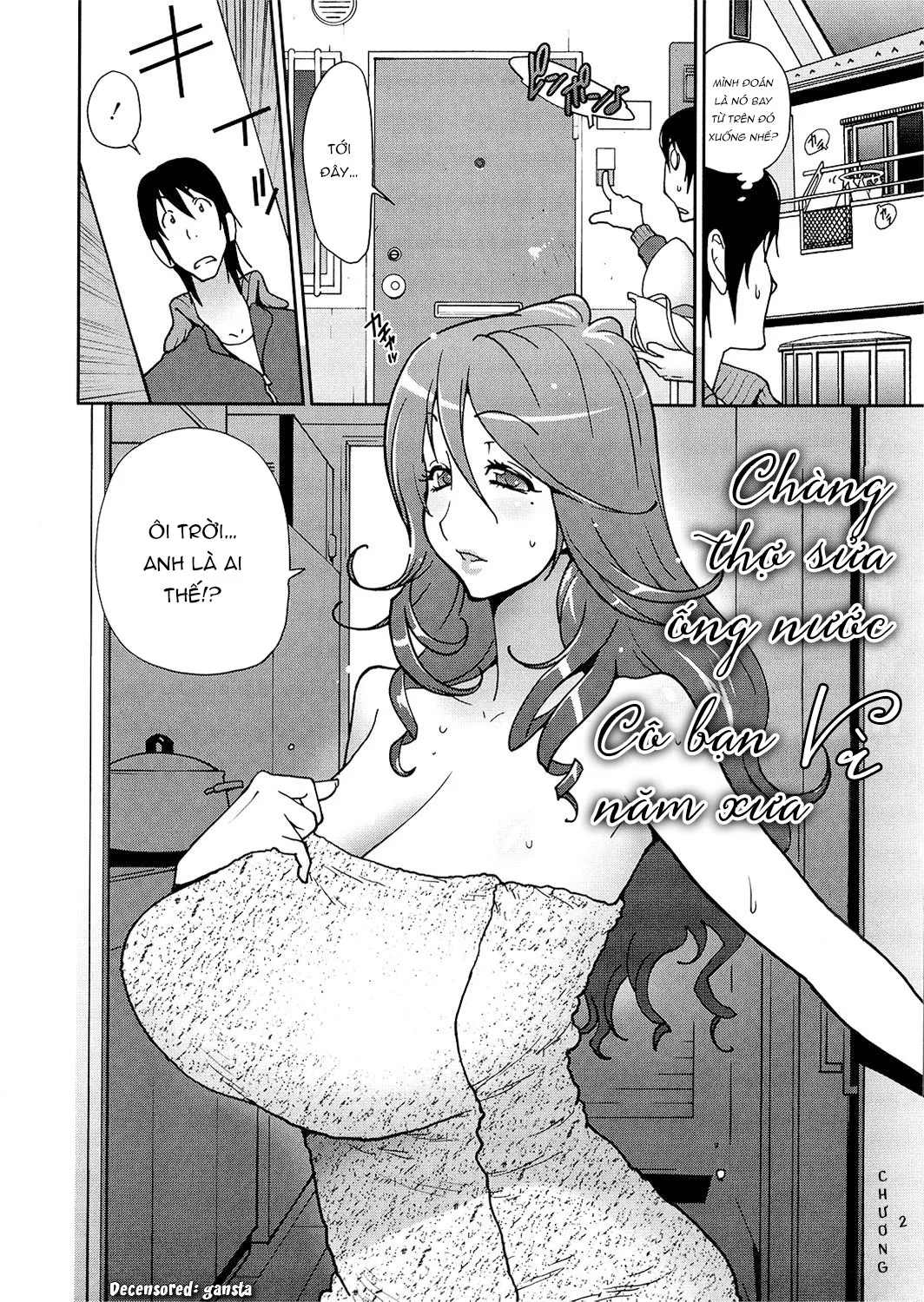 HentaiVN.net - Ảnh 3 - Chàng thợ sửa ống nước và cô bạn năm xưa [Anoko to Apaman; That girl and the Handyman] - Chap 2
