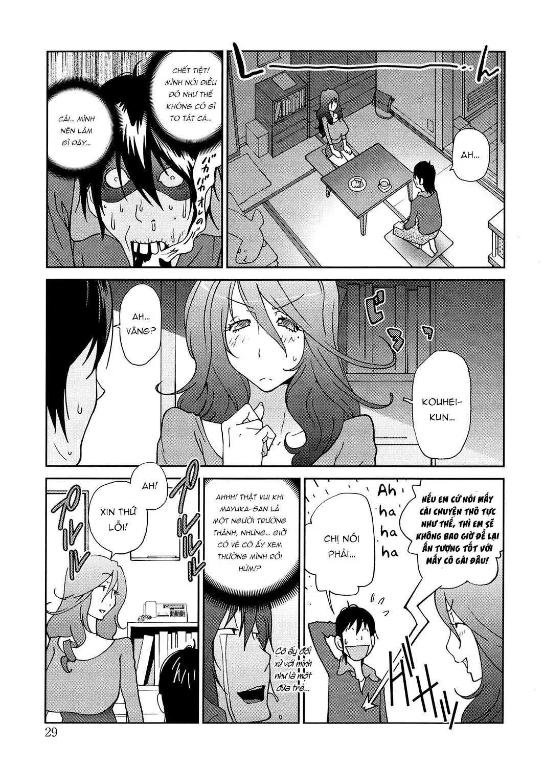 HentaiVN.net - Ảnh 6 - Chàng thợ sửa ống nước và cô bạn năm xưa [Anoko to Apaman; That girl and the Handyman] - Chap 2