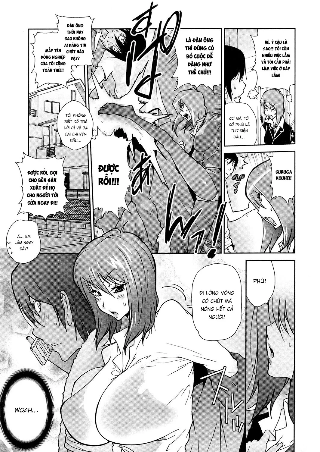 HentaiVN.net - Ảnh 4 - Chàng thợ sửa ống nước và cô bạn năm xưa [Anoko to Apaman; That girl and the Handyman] - Chap 3
