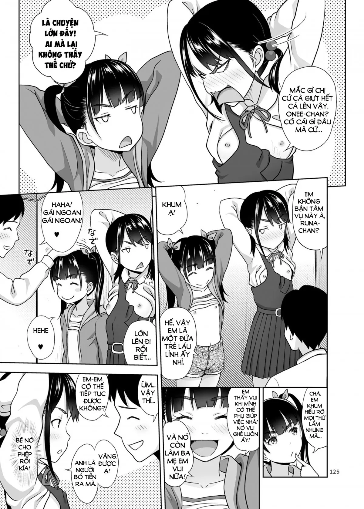 HentaiVN.net - Ảnh 18 - Cửa hàng bán đặc sản [Shimaidon Itadakimasu to Yorozu na Shoujo no Soushuuhen, Sister Platter Bon Appetit, A Taste of the Two Sisters Bowl] - Chap 1: 2 chị em