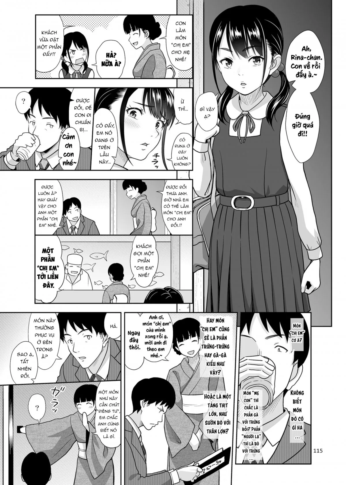 HentaiVN.net - Ảnh 8 - Cửa hàng bán đặc sản [Shimaidon Itadakimasu to Yorozu na Shoujo no Soushuuhen, Sister Platter Bon Appetit, A Taste of the Two Sisters Bowl] - Chap 1: 2 chị em