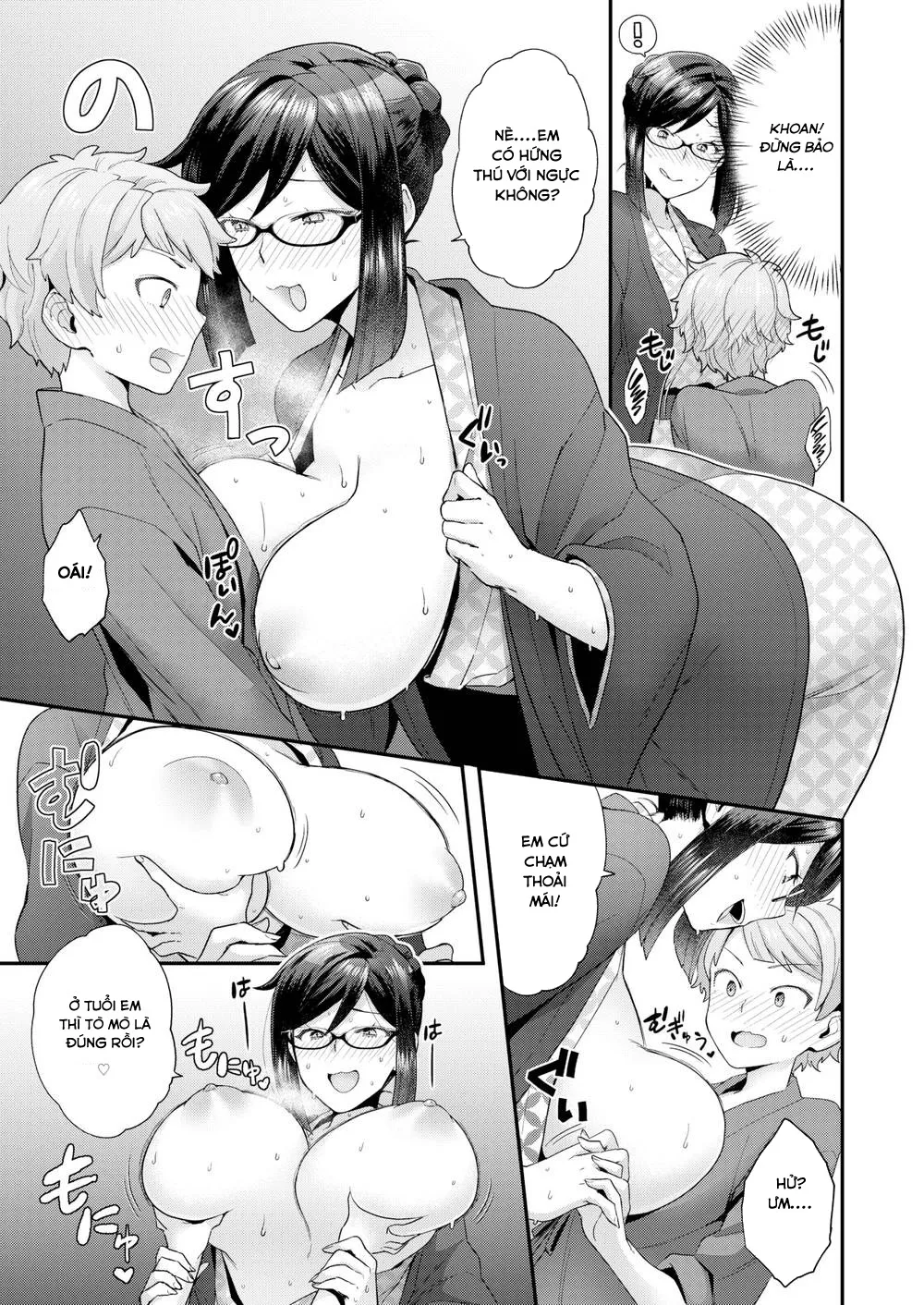 HentaiVN.net - Ảnh 11 - Chủ tịch Cá Chà Bặc giả vờ ngây thơ và cái kết [Ahh! Ryokan of Desire] - Oneshot