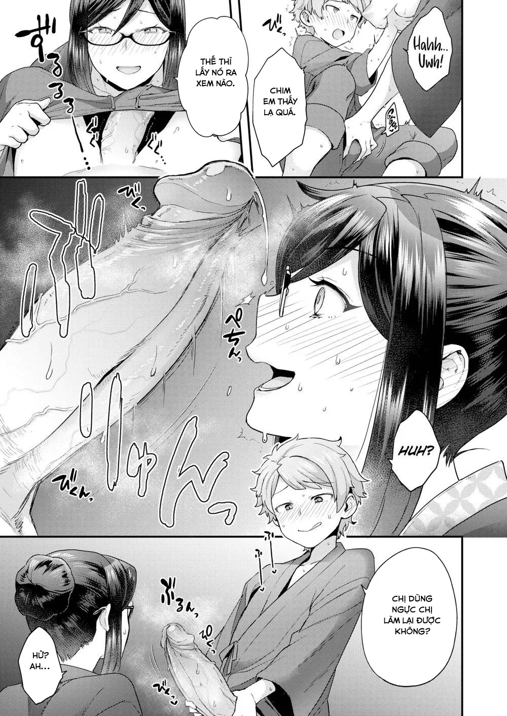 HentaiVN.net - Ảnh 13 - Chủ tịch Cá Chà Bặc giả vờ ngây thơ và cái kết [Ahh! Ryokan of Desire] - Oneshot