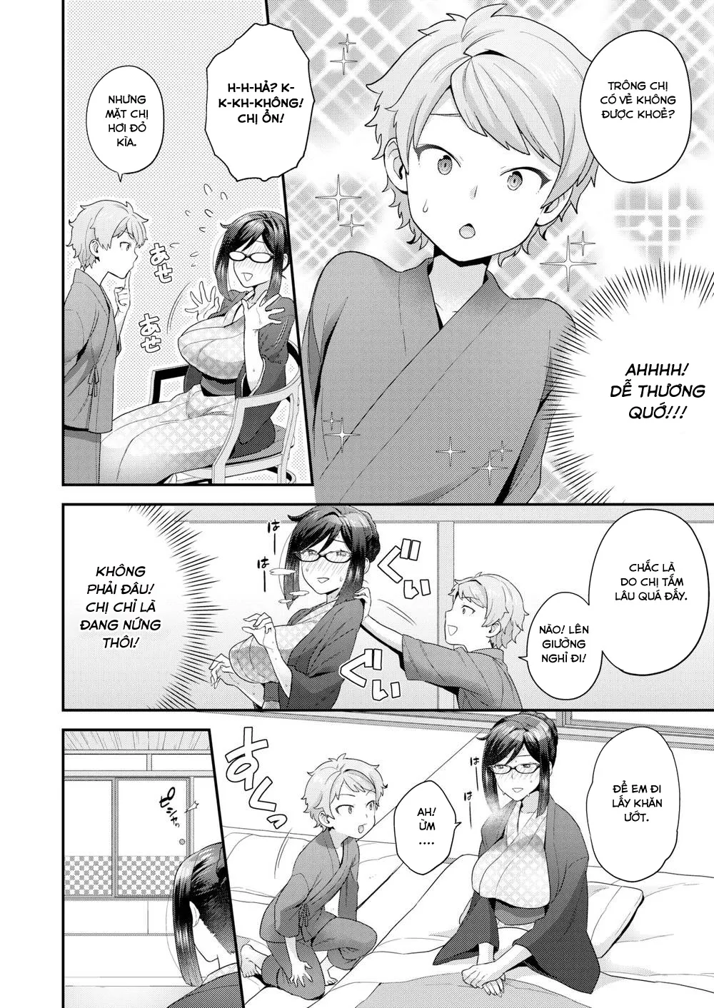 HentaiVN.net - Ảnh 8 - Chủ tịch Cá Chà Bặc giả vờ ngây thơ và cái kết [Ahh! Ryokan of Desire] - Oneshot