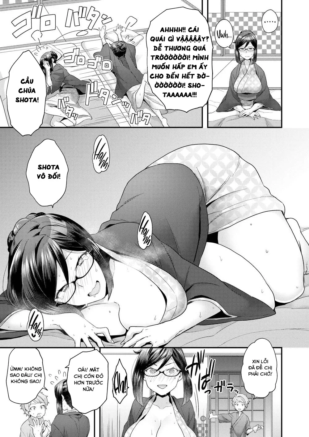 HentaiVN.net - Ảnh 9 - Chủ tịch Cá Chà Bặc giả vờ ngây thơ và cái kết [Ahh! Ryokan of Desire] - Oneshot