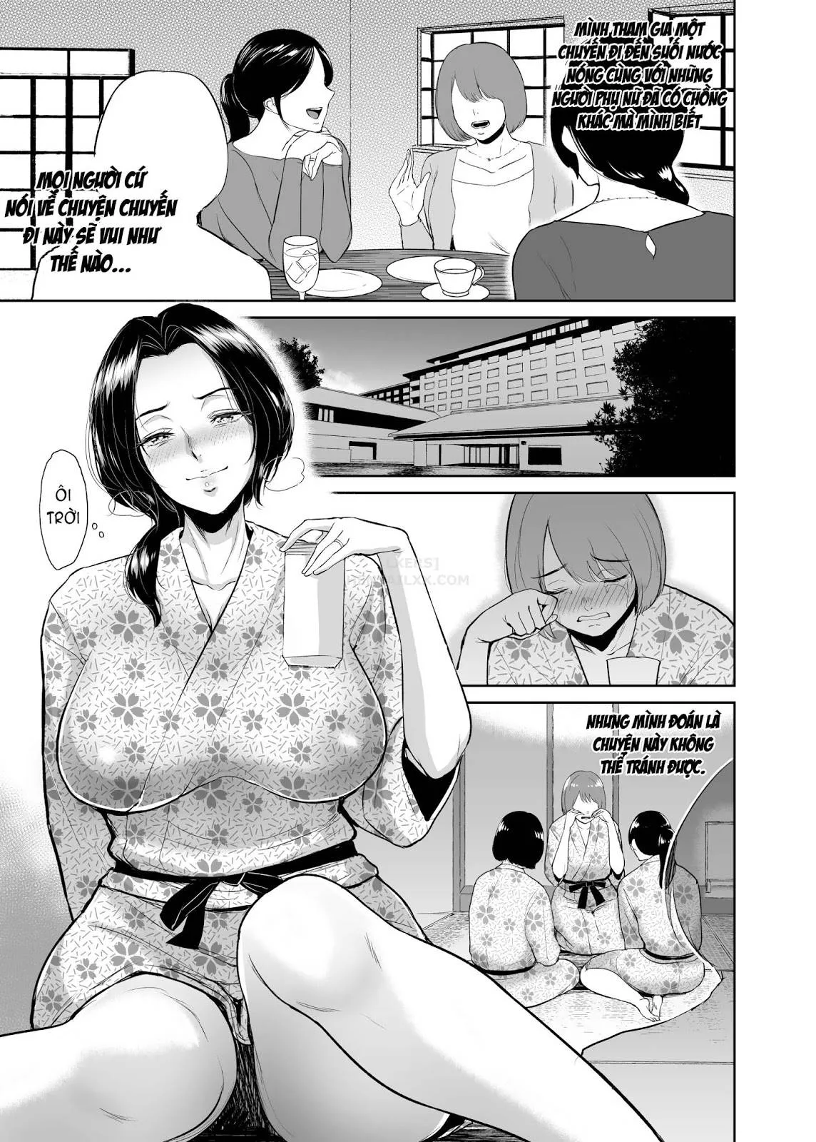 HentaiVN.net - Ảnh 3 - Hot Springs With Mrs. Yukie - Oneshot