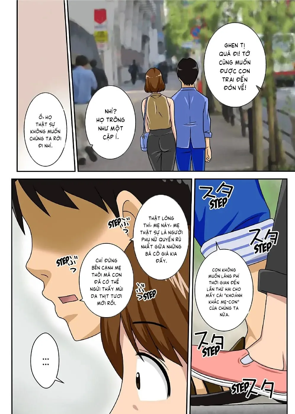 HentaiVN.net - Ảnh 4 - Toiu wake de Kaa-san to Kyou mo Bed no Uede, Hada o Awaseru Omo ni Hageshiku - Chap 1