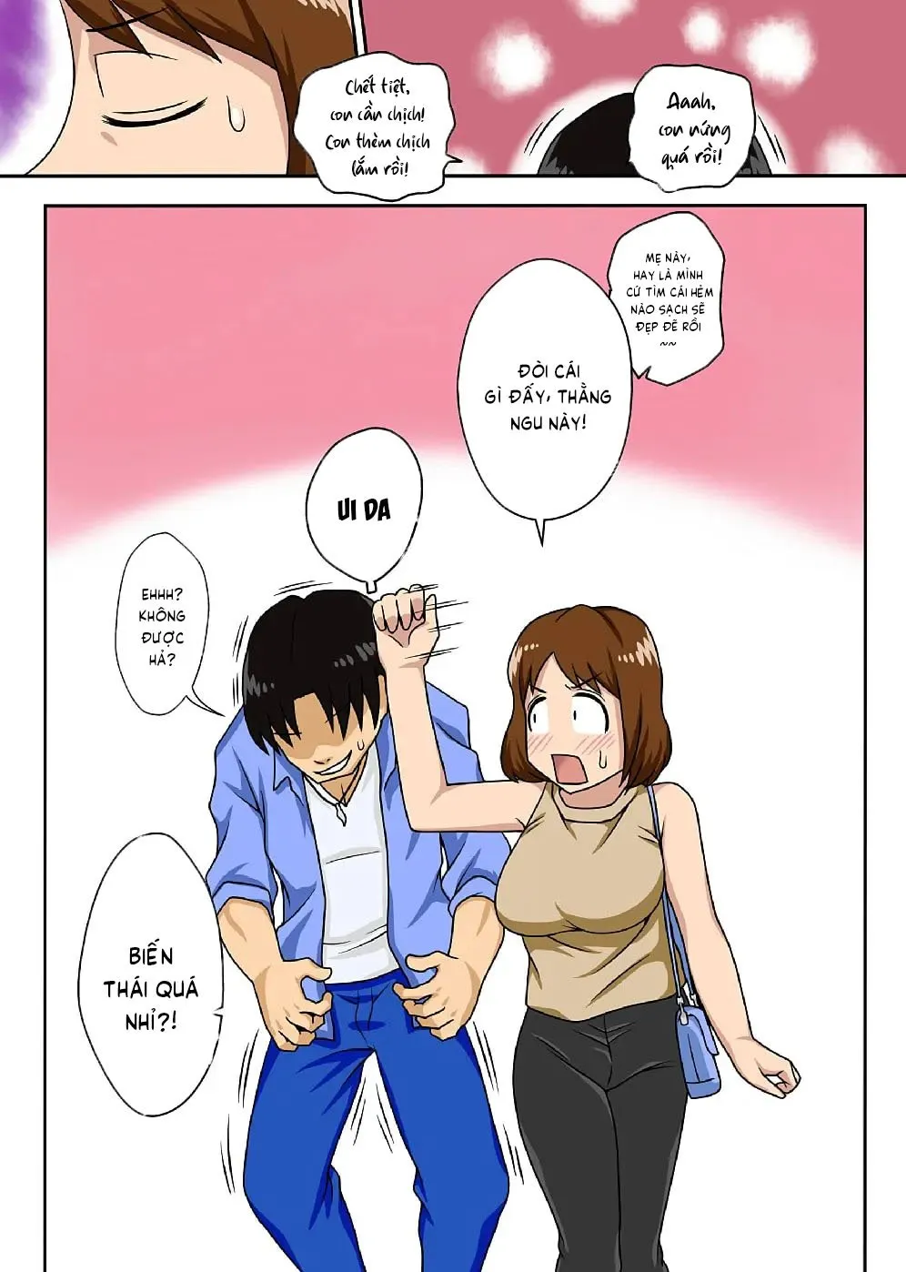 HentaiVN.net - Ảnh 5 - Toiu wake de Kaa-san to Kyou mo Bed no Uede, Hada o Awaseru Omo ni Hageshiku - Chap 1