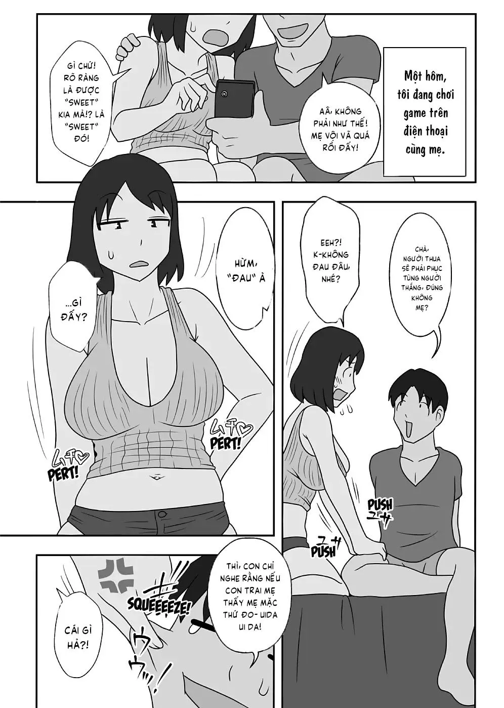 HentaiVN.net - Ảnh 24 - Toiu wake de Kaa-san to Kyou mo Bed no Uede, Hada o Awaseru Omo ni Hageshiku - Chap 2