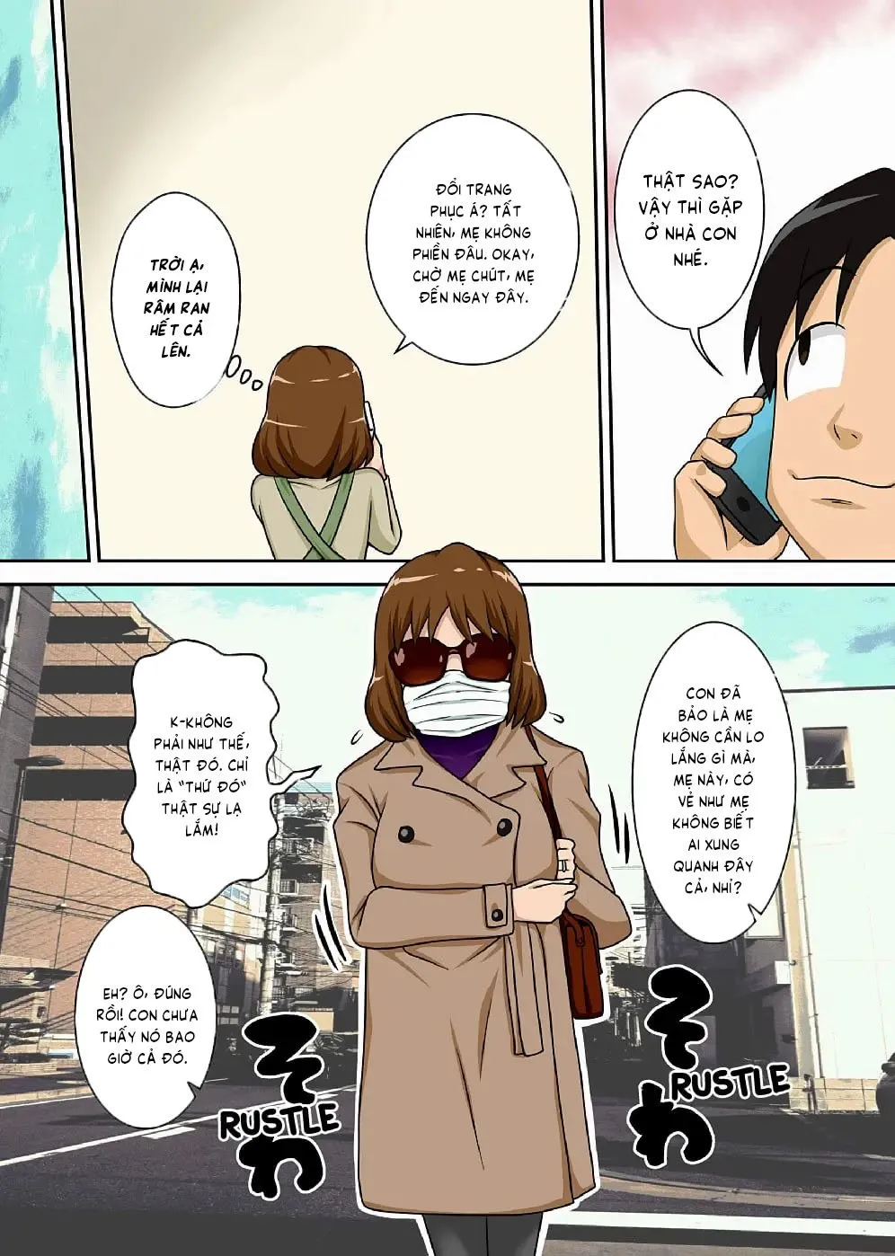 HentaiVN.net - Ảnh 4 - Toiu wake de Kaa-san to Kyou mo Bed no Uede, Hada o Awaseru Omo ni Hageshiku - Chap 2