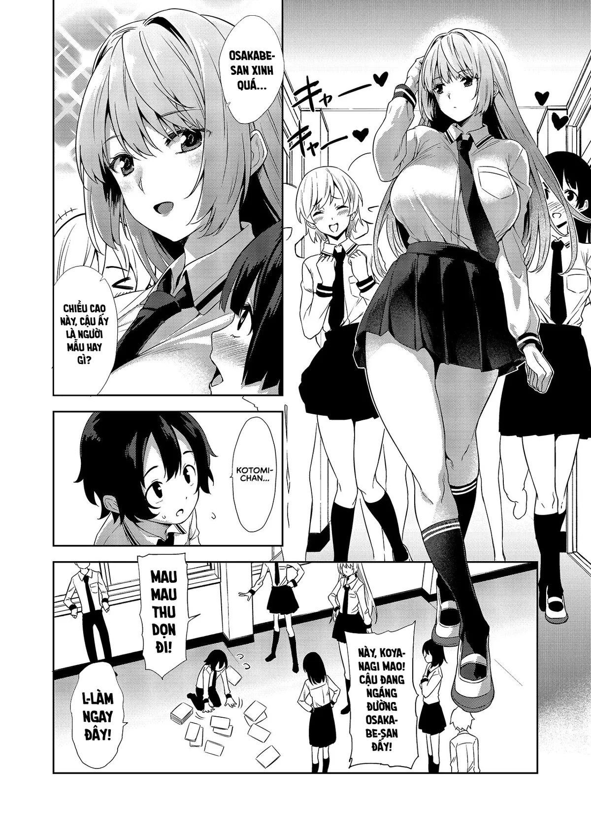 HentaiVN.net - Ảnh 3 - Cô bạn gái hai mặt [Gakkou to Bed ja Seihantai no, Okkina Kanojo.] - Oneshot