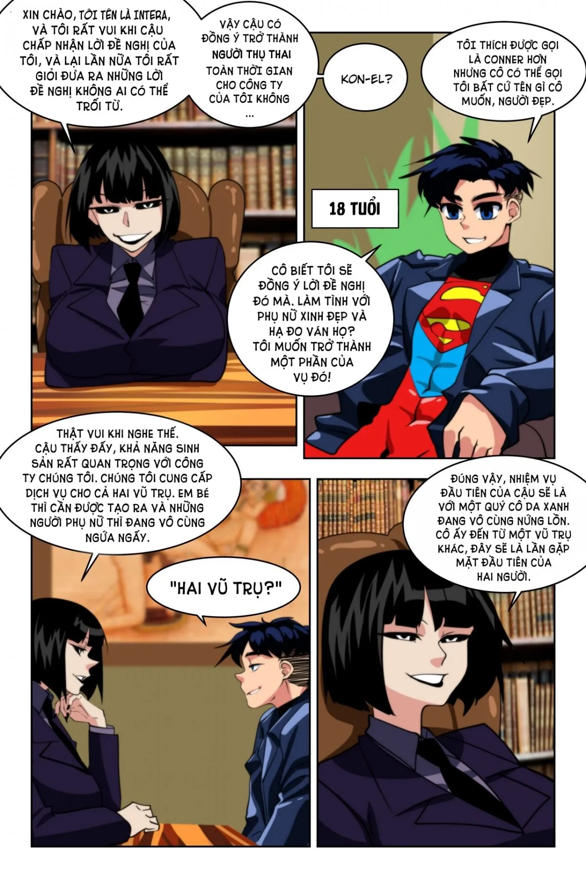 HentaiVN.net - Ảnh 3 - Justice Lust Breeders - Superboy x She-hulk