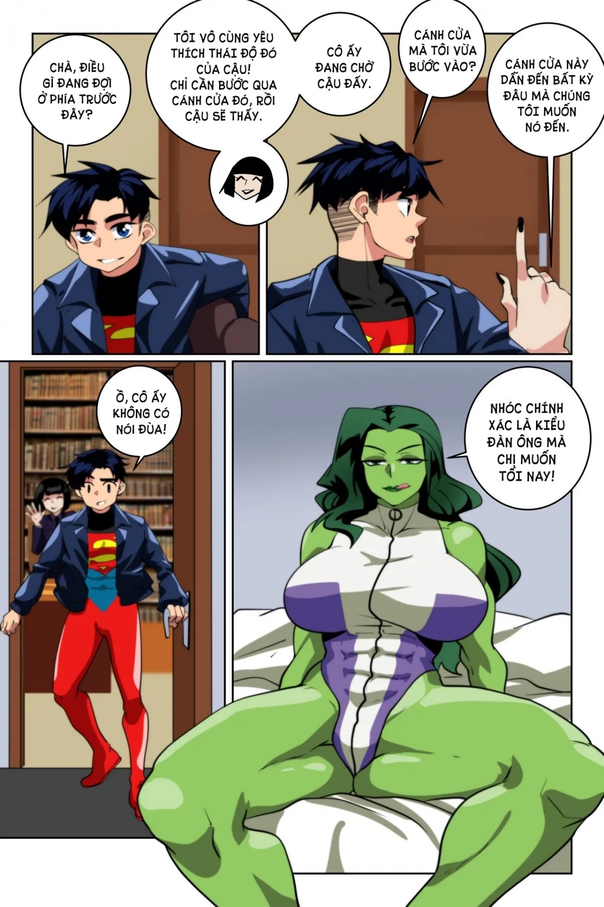 HentaiVN.net - Ảnh 4 - Justice Lust Breeders - Superboy x She-hulk