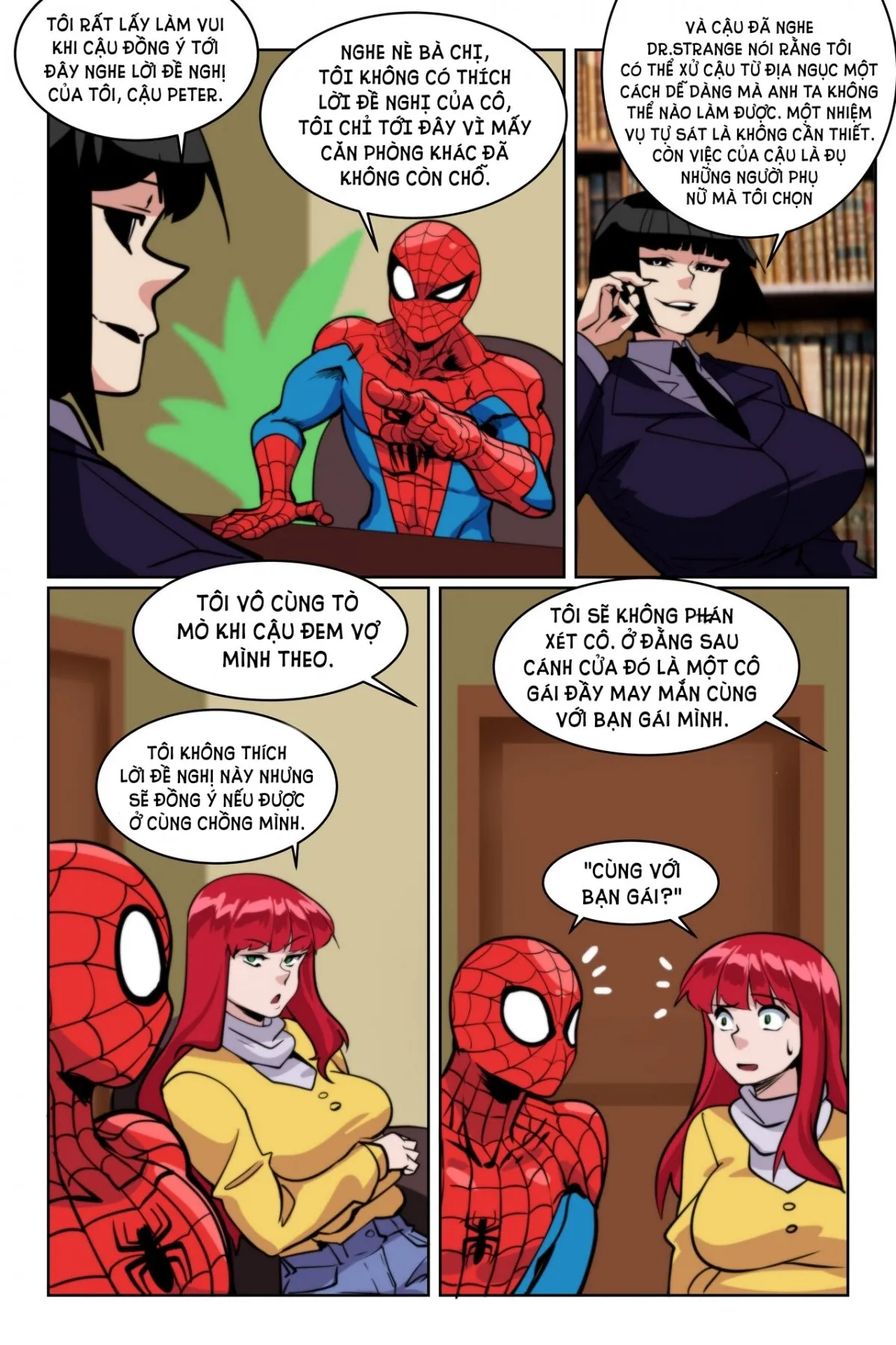 HentaiVN.net - Ảnh 3 - Justice Lust Breeders - Spider-man x Harley Quinn, Poison Ivy, Mary Jane