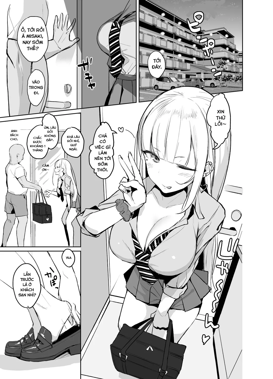 HentaiVN.net - Ảnh 3 - Ecchi na Gal JK ga Kyokon Zetsurin Oji-san to Pakoru Yatsu - Oneshot