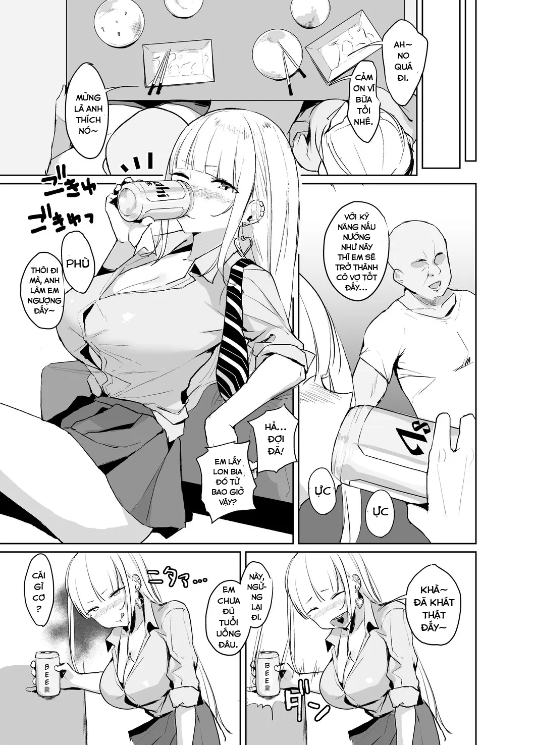 HentaiVN.net - Ảnh 5 - Ecchi na Gal JK ga Kyokon Zetsurin Oji-san to Pakoru Yatsu - Oneshot