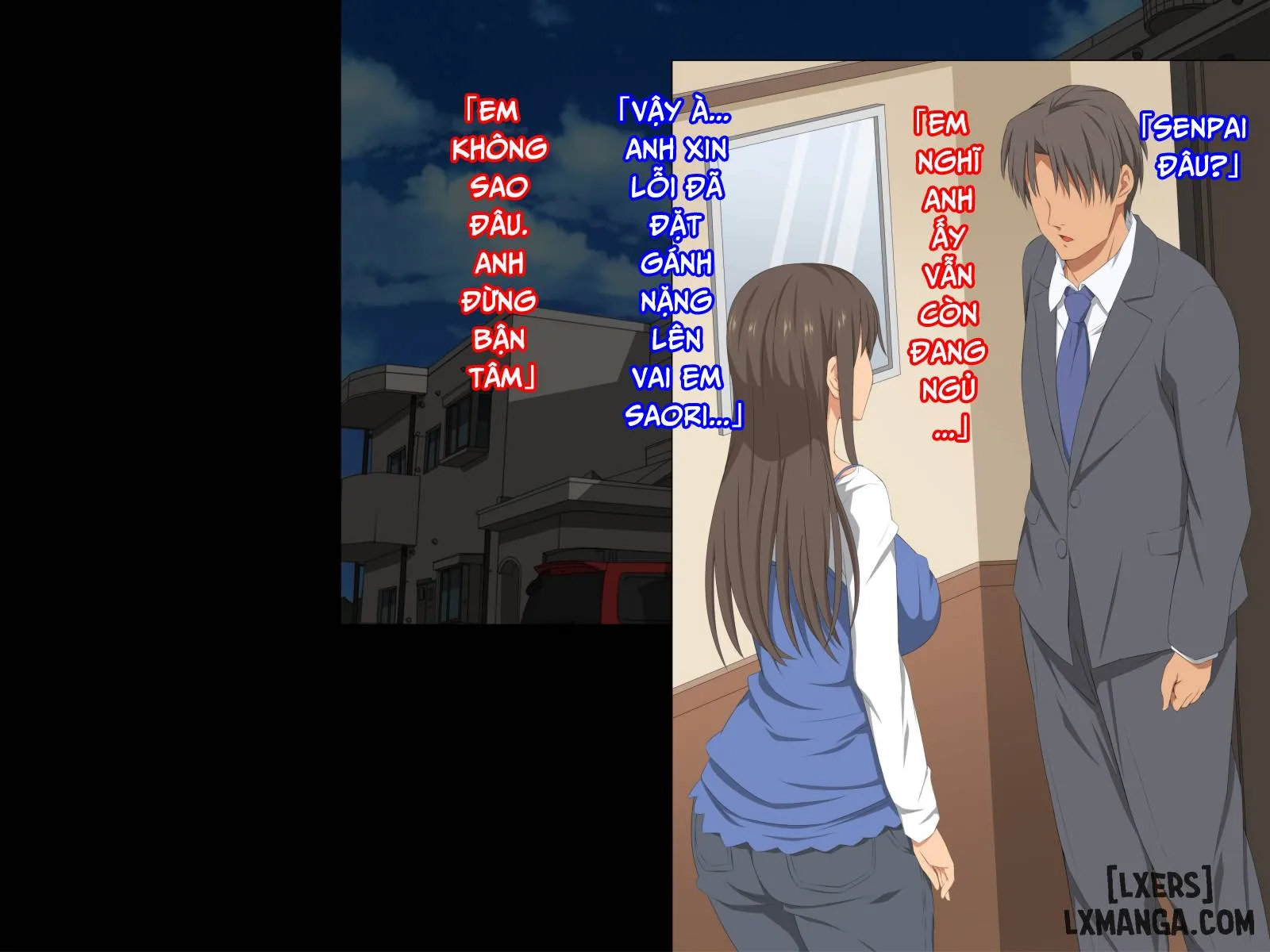 HentaiVN.net - Ảnh 17 - Senpai o Ie ni Isourou Saseteitara!! [Senpai O Ie Ni Isourou Saseteitara Itsunomanika Tsuma Ga Netorareteita Zenpen] - Oneshot