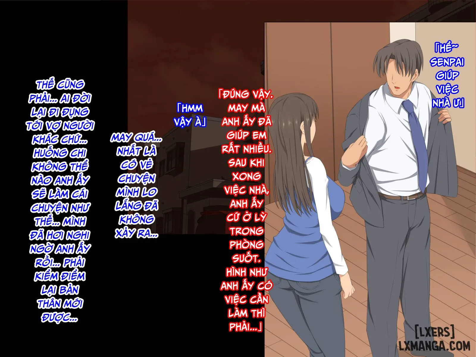 HentaiVN.net - Ảnh 24 - Senpai o Ie ni Isourou Saseteitara!! [Senpai O Ie Ni Isourou Saseteitara Itsunomanika Tsuma Ga Netorareteita Zenpen] - Oneshot