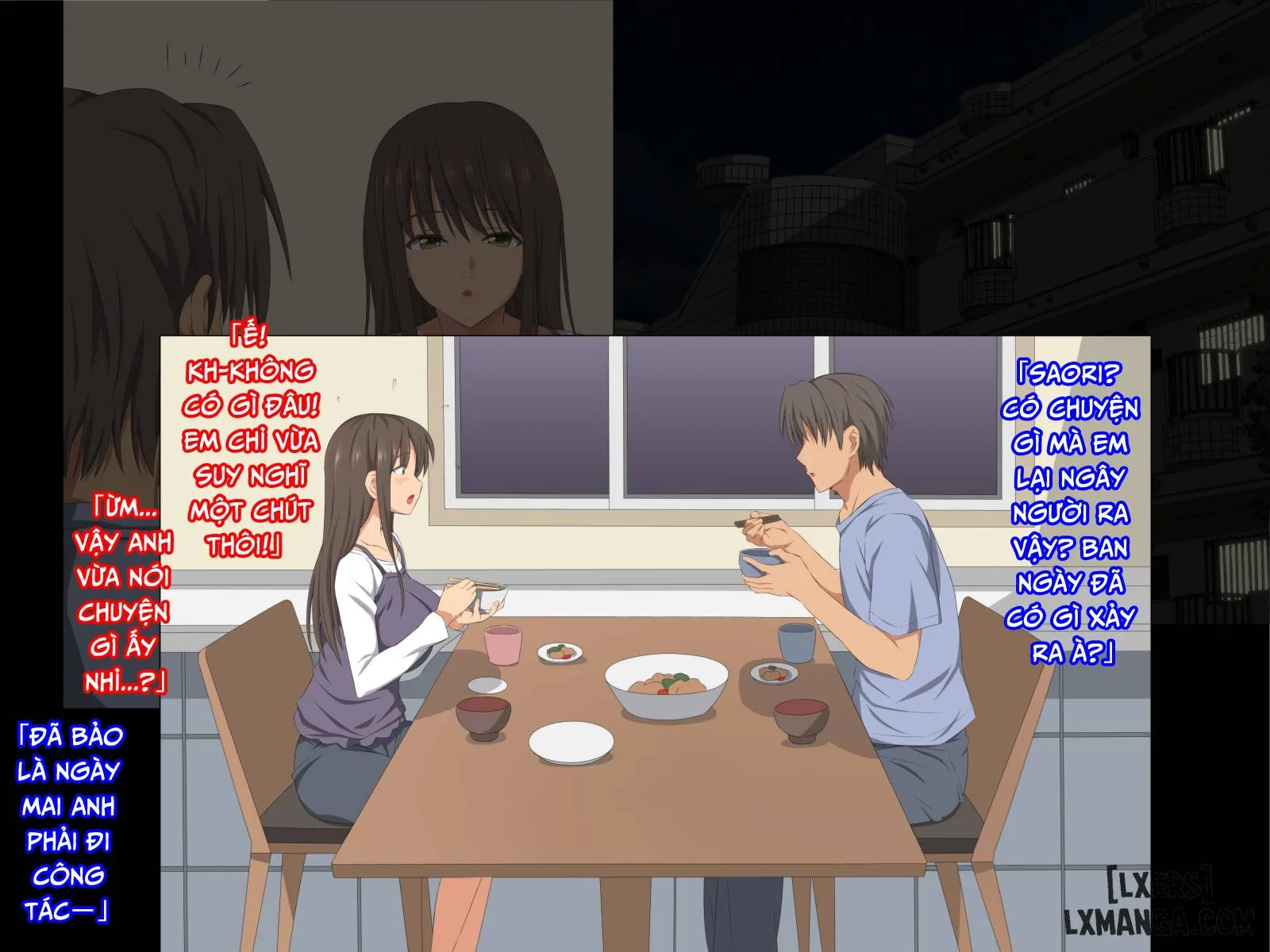 HentaiVN.net - Ảnh 50 - Senpai o Ie ni Isourou Saseteitara!! [Senpai O Ie Ni Isourou Saseteitara Itsunomanika Tsuma Ga Netorareteita Zenpen] - Oneshot