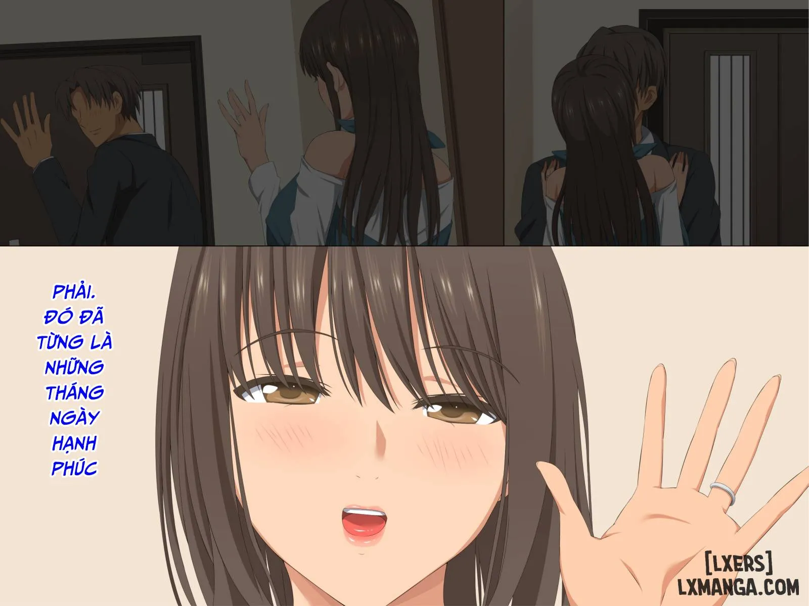 HentaiVN.net - Ảnh 7 - Senpai o Ie ni Isourou Saseteitara!! [Senpai O Ie Ni Isourou Saseteitara Itsunomanika Tsuma Ga Netorareteita Zenpen] - Oneshot