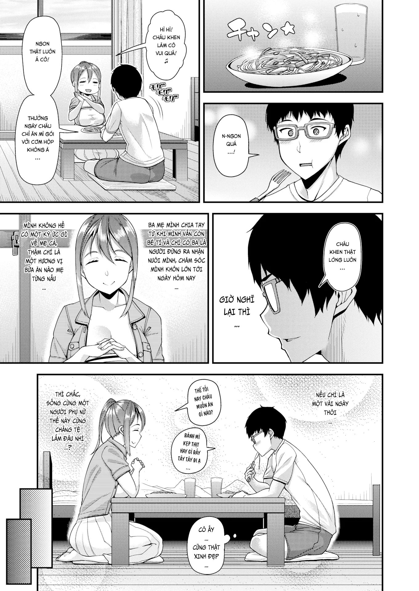 HentaiVN.net - Ảnh 4 - Cha Dượng Tôi Có Con Cá Chà Bặc! [mOTHER] - Oneshot