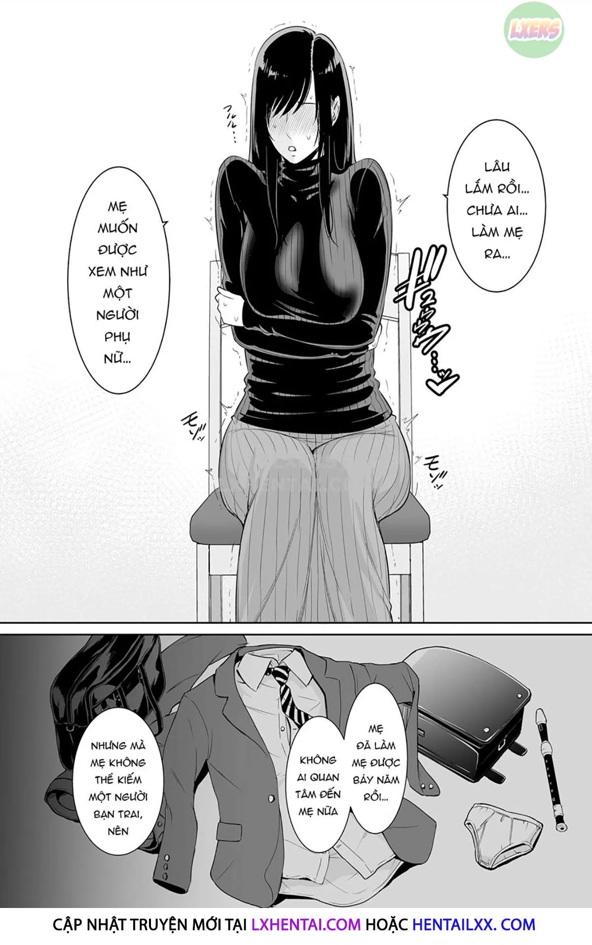 HentaiVN.net - Ảnh 24 - Haha wa Yoru ni Saku Single Mother no Haishin Kiroku - Oneshot