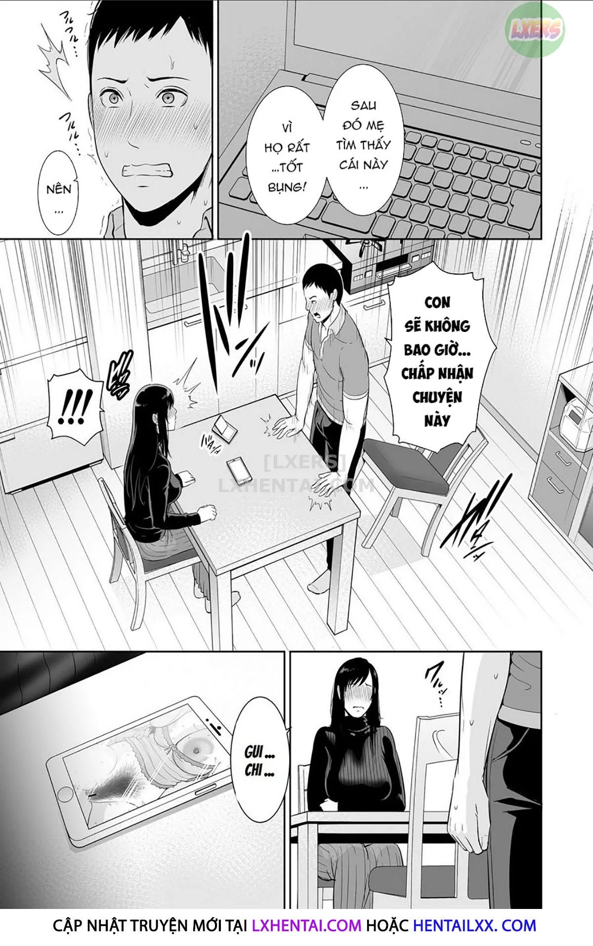 HentaiVN.net - Ảnh 25 - Haha wa Yoru ni Saku Single Mother no Haishin Kiroku - Oneshot