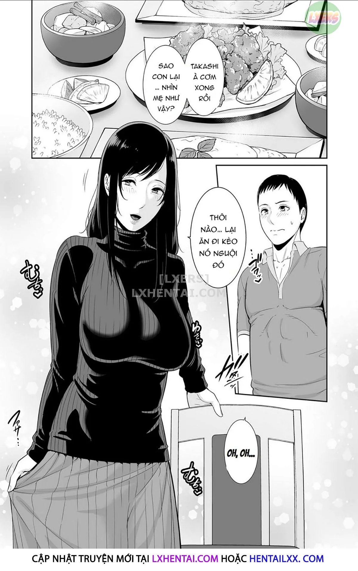 HentaiVN.net - Ảnh 3 - Haha wa Yoru ni Saku Single Mother no Haishin Kiroku - Oneshot