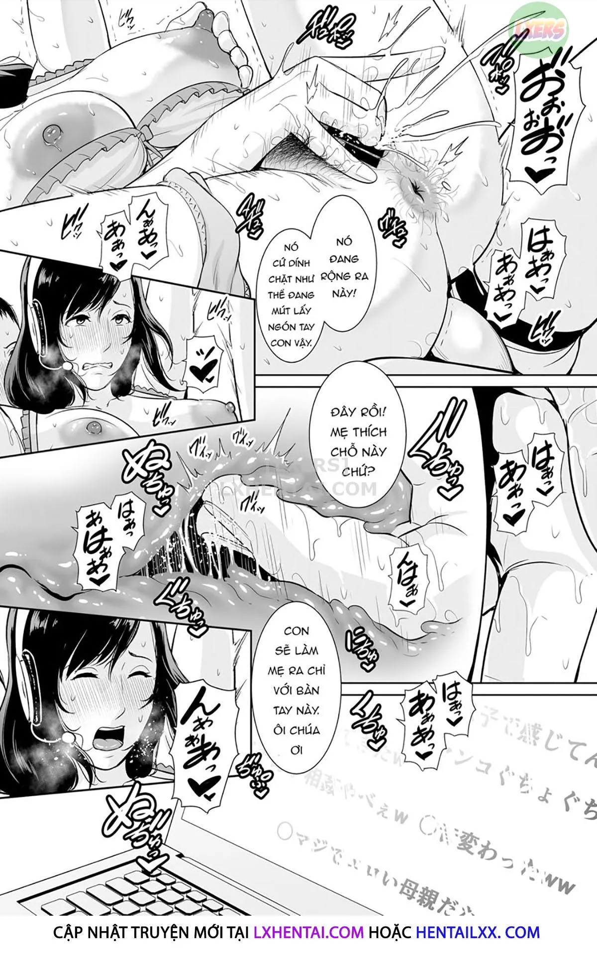 HentaiVN.net - Ảnh 34 - Haha wa Yoru ni Saku Single Mother no Haishin Kiroku - Oneshot