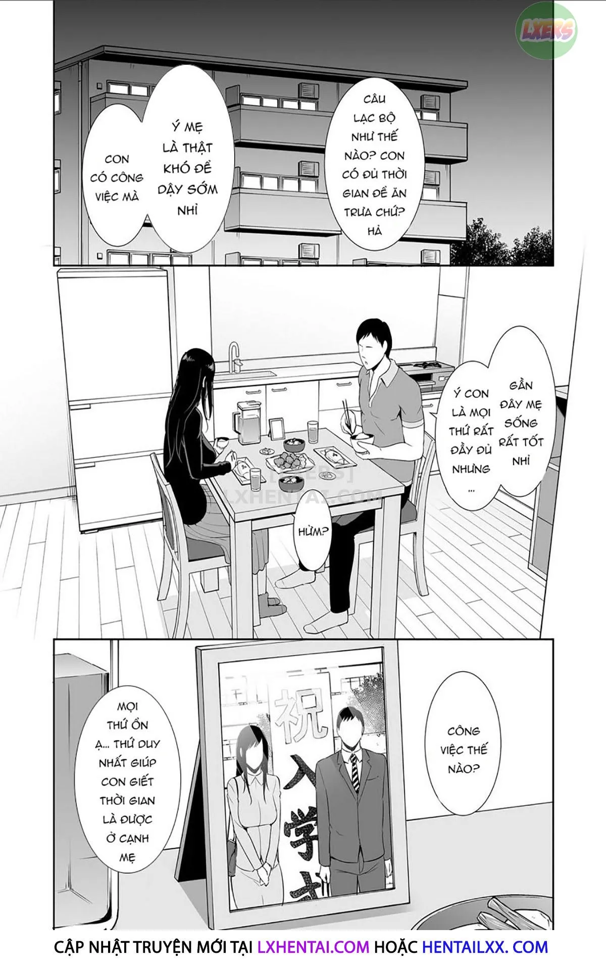 HentaiVN.net - Ảnh 4 - Haha wa Yoru ni Saku Single Mother no Haishin Kiroku - Oneshot