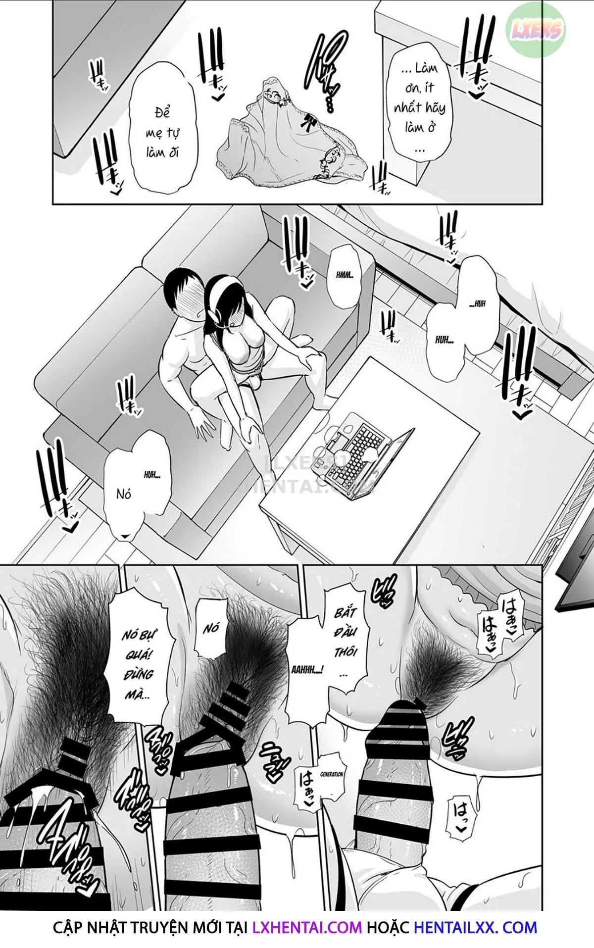 HentaiVN.net - Ảnh 41 - Haha wa Yoru ni Saku Single Mother no Haishin Kiroku - Oneshot