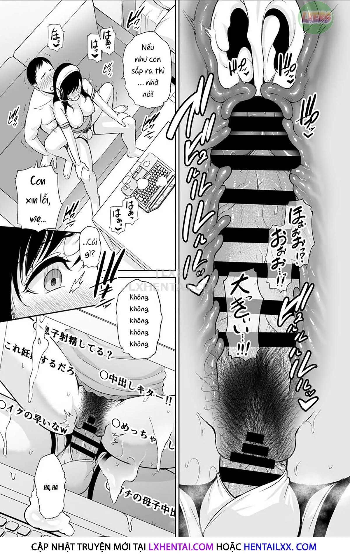 HentaiVN.net - Ảnh 43 - Haha wa Yoru ni Saku Single Mother no Haishin Kiroku - Oneshot