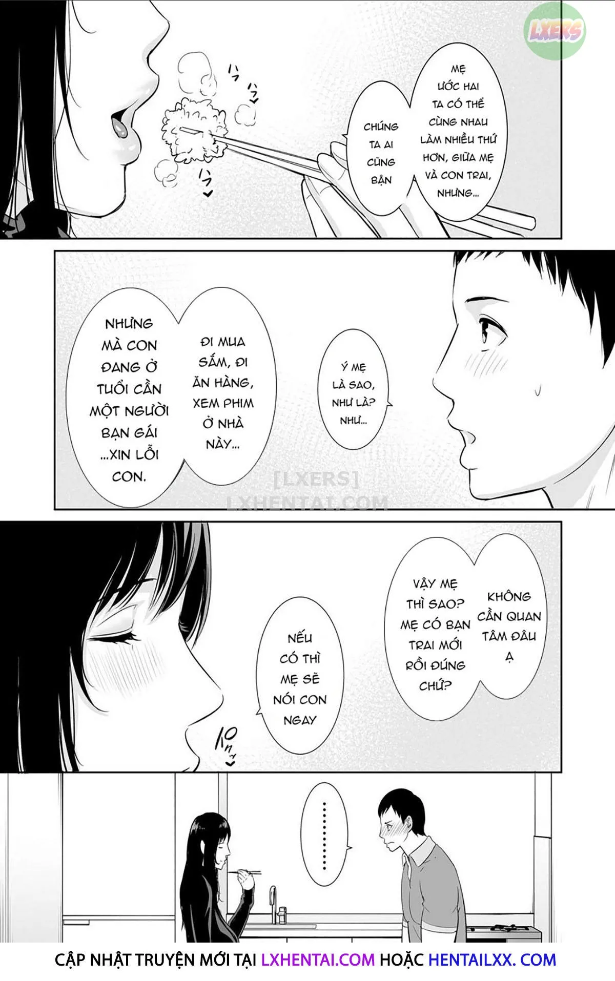 HentaiVN.net - Ảnh 5 - Haha wa Yoru ni Saku Single Mother no Haishin Kiroku - Oneshot