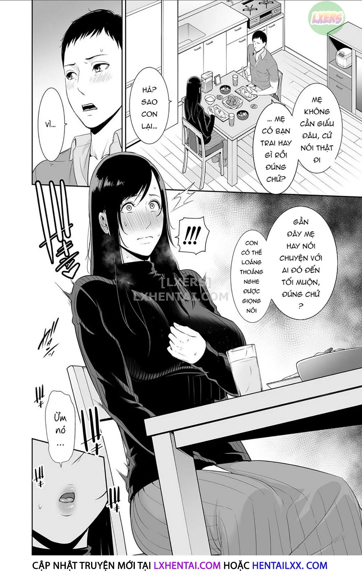 HentaiVN.net - Ảnh 6 - Haha wa Yoru ni Saku Single Mother no Haishin Kiroku - Oneshot