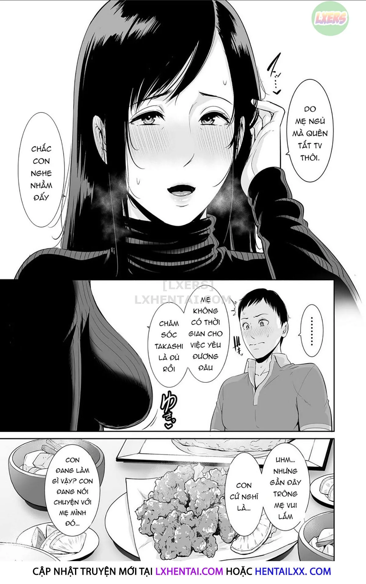 HentaiVN.net - Ảnh 7 - Haha wa Yoru ni Saku Single Mother no Haishin Kiroku - Oneshot
