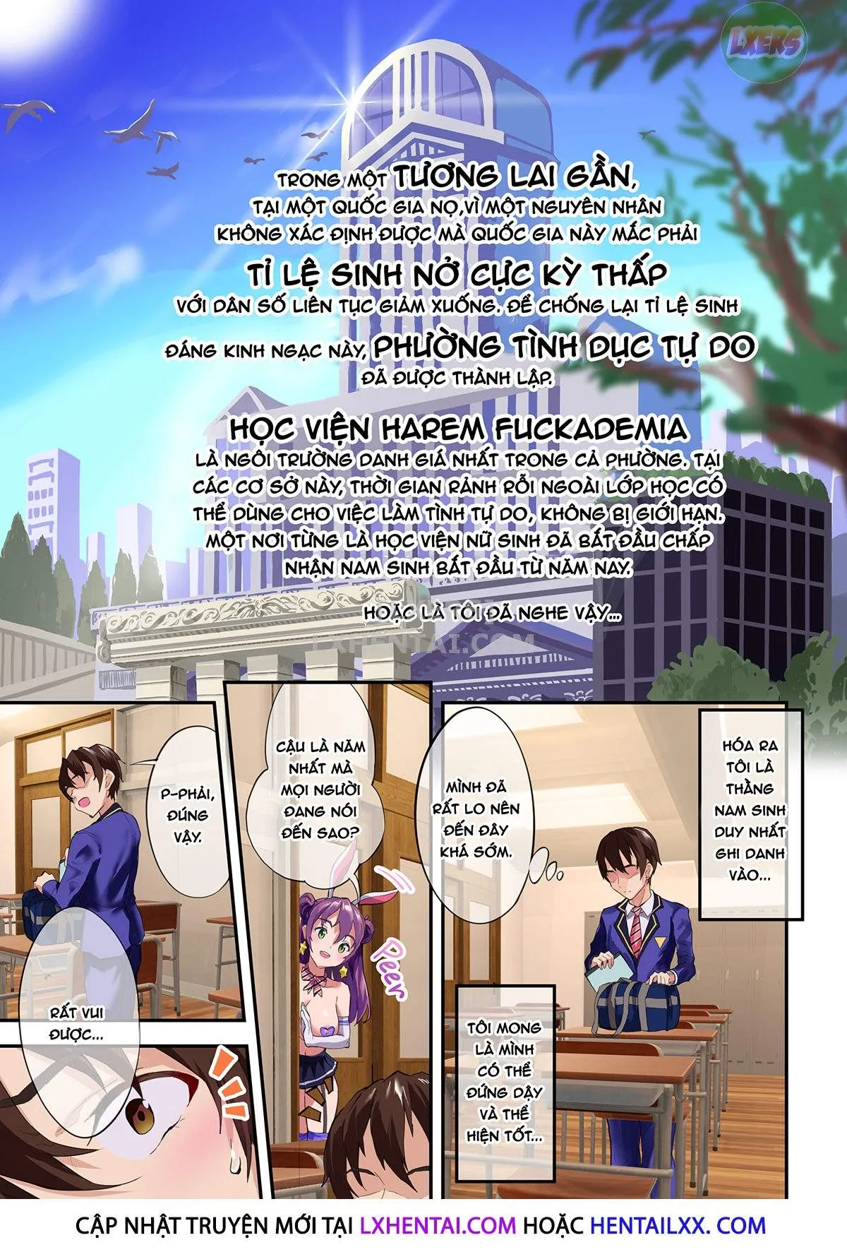 HentaiVN.net - Ảnh 3 - My Harem Fuckademia - Oneshot