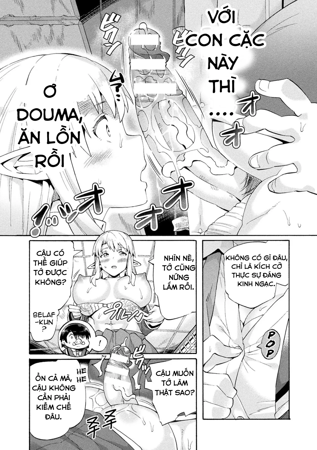 HentaiVN.net - Ảnh 10 - Bạn gái tôi là đĩ [Bitch Iincho Elf no Dotei Orc Hatsutaiken] - Chap 1- Áp lực học hành