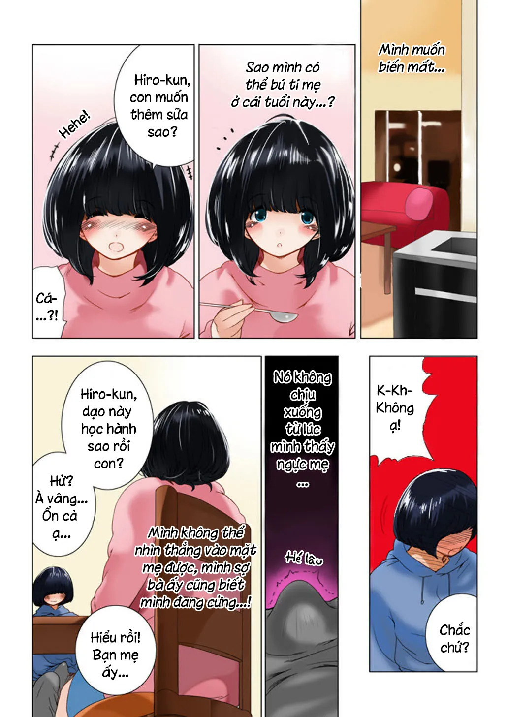 HentaiVN.net - Ảnh 21 - Omamagoto Hasegawa-san chi no Oyakokankei Ichiwame Haha to Oppai [おママごと 長谷川さんちの親子関係 一話目 「母とおっぱい」] - Chap 1