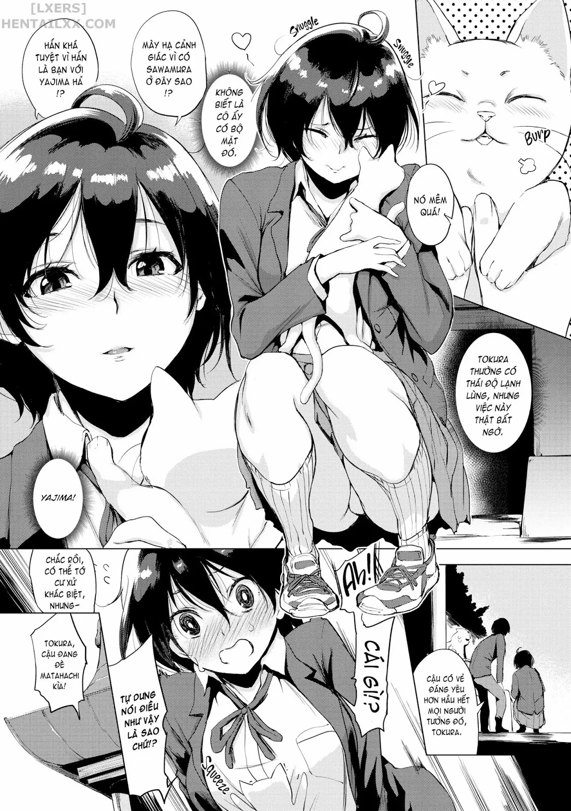 HentaiVN.net - Ảnh 5 - Half-Ripe Cherry [Our Dear Makino-Sensei; Training Yahoo; Tokura-san Loves Cats!; Jun-san Sneaks a Bite; Anxious Tsumiki-chan; Kana-chan Purchase; Tingly Attraction; Hey, Senpai; Pouty Hibiki-chan] - Chap 3 - Tokura-san Loves Cats!