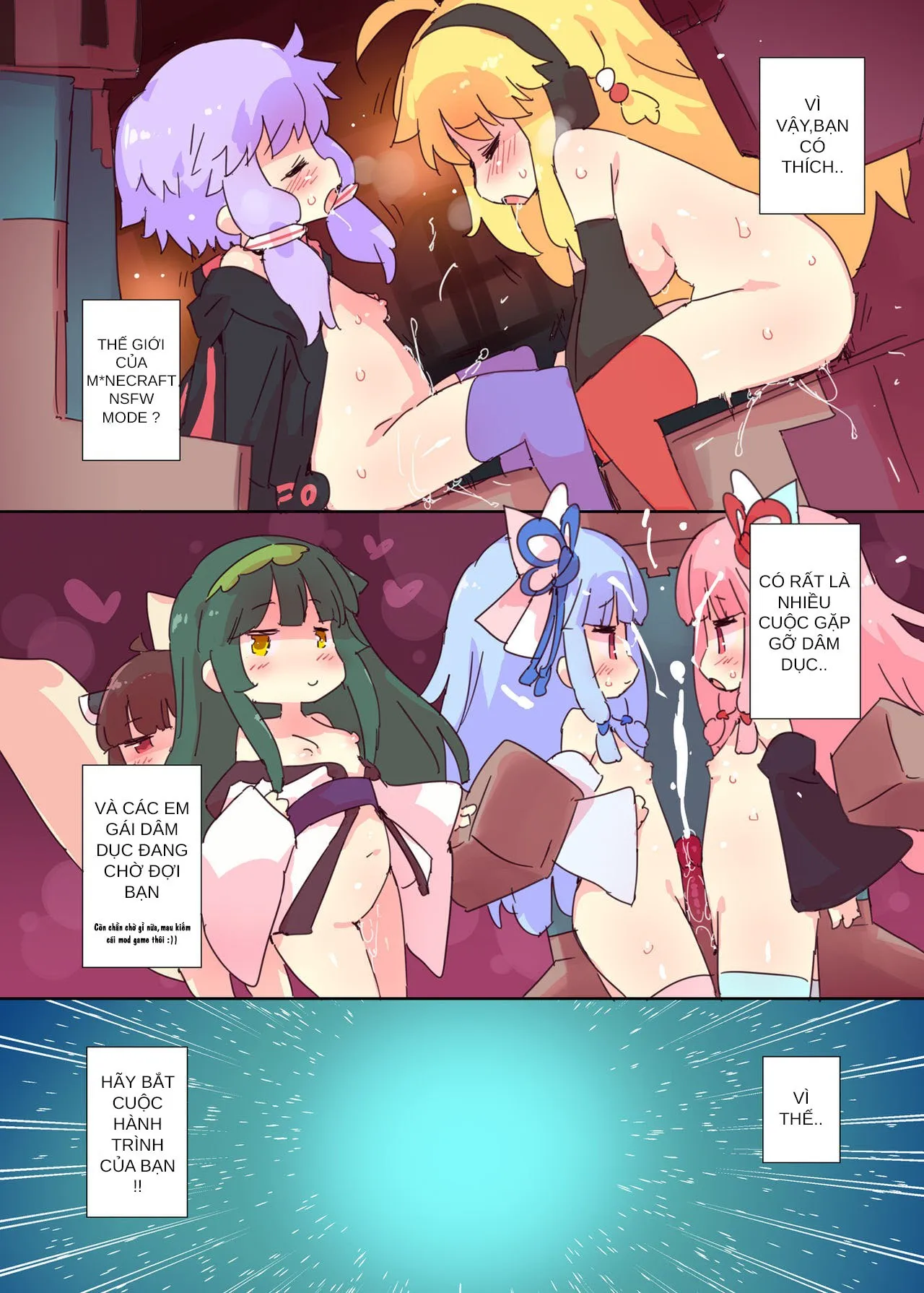 HentaiVN.net - Ảnh 10 - M*necraft NSFW MODE [Ecchi Na Minecraft Goannai Bon] - Oneshot