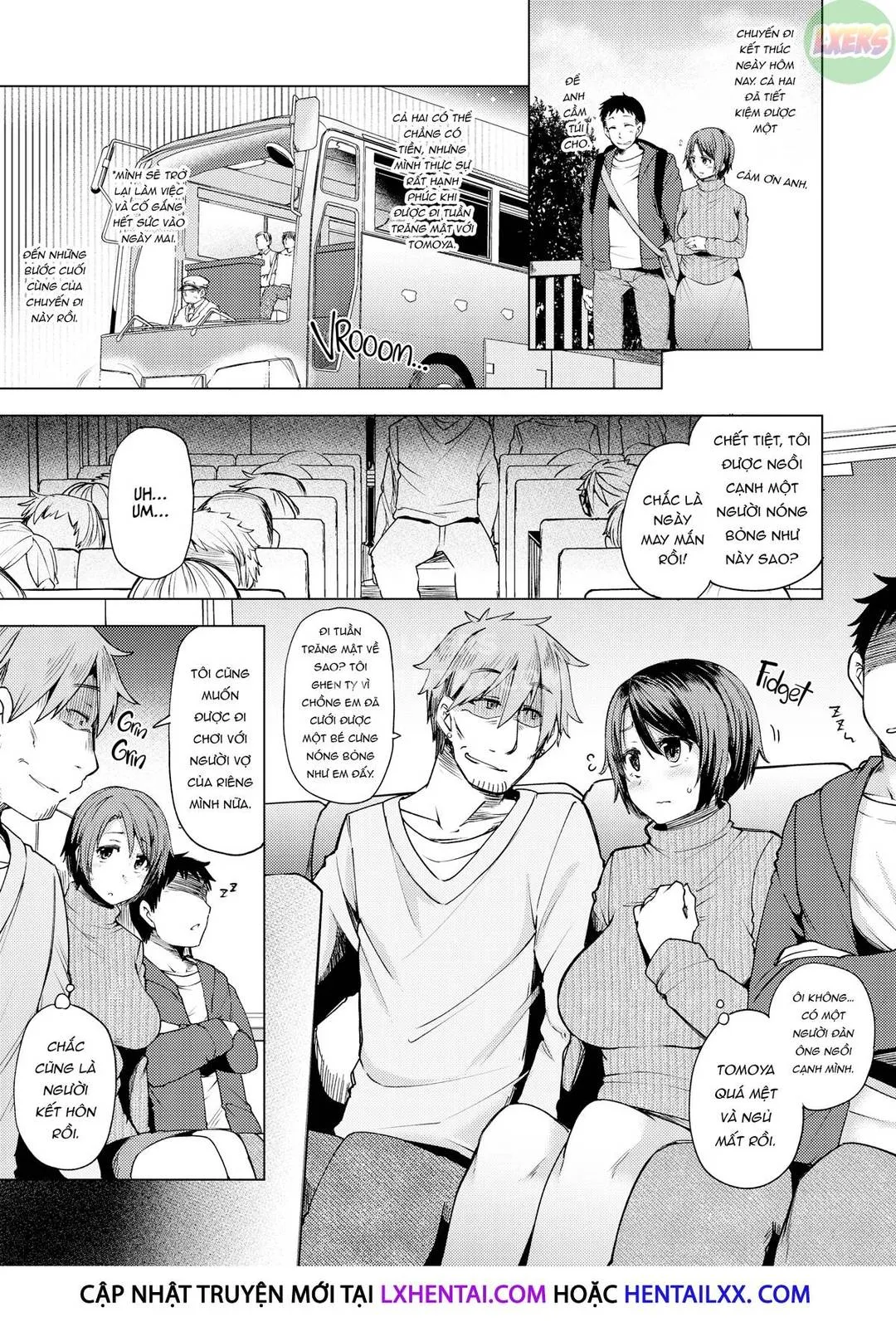 HentaiVN.net - Ảnh 5 - Yakou Bus de Chikan Sarete Netorareta Tsuma - Oneshot